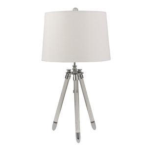Acrylic 29" Tripod Table Lamp,Silver - ReeceFurniture.com