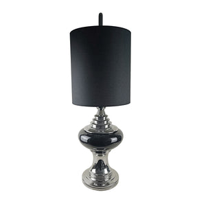 Ceramic 48" Urn Table Lamp, Black - ReeceFurniture.com