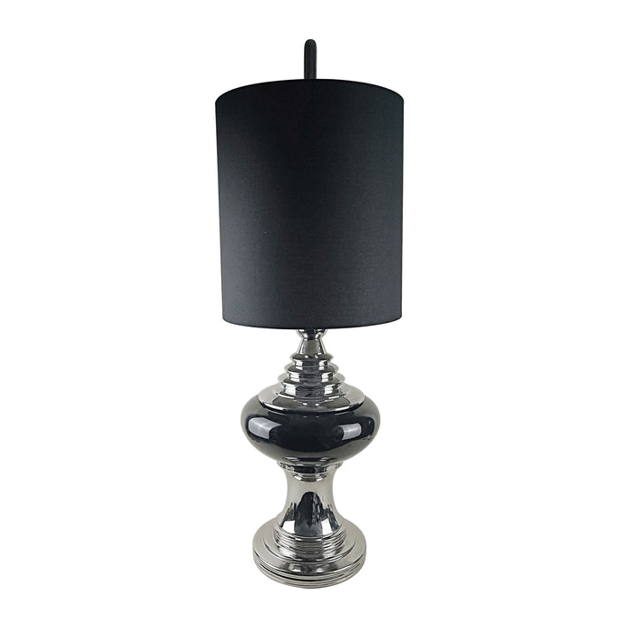 Ceramic 48" Urn Table Lamp, Black