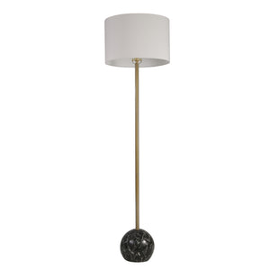 Resin 64" Ball Base Floor Lamp, Black - Kd - ReeceFurniture.com