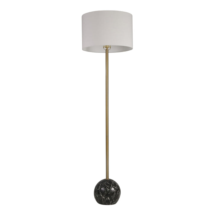 Resin 64" Ball Base Floor Lamp, Black - Kd
