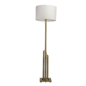 Metal 63" Art Deco Floor Lamp,Gold - Kd - ReeceFurniture.com