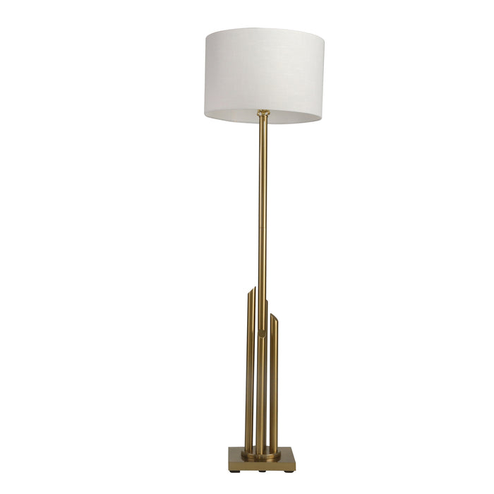 Metal 63" Art Deco Floor Lamp,Gold - Kd