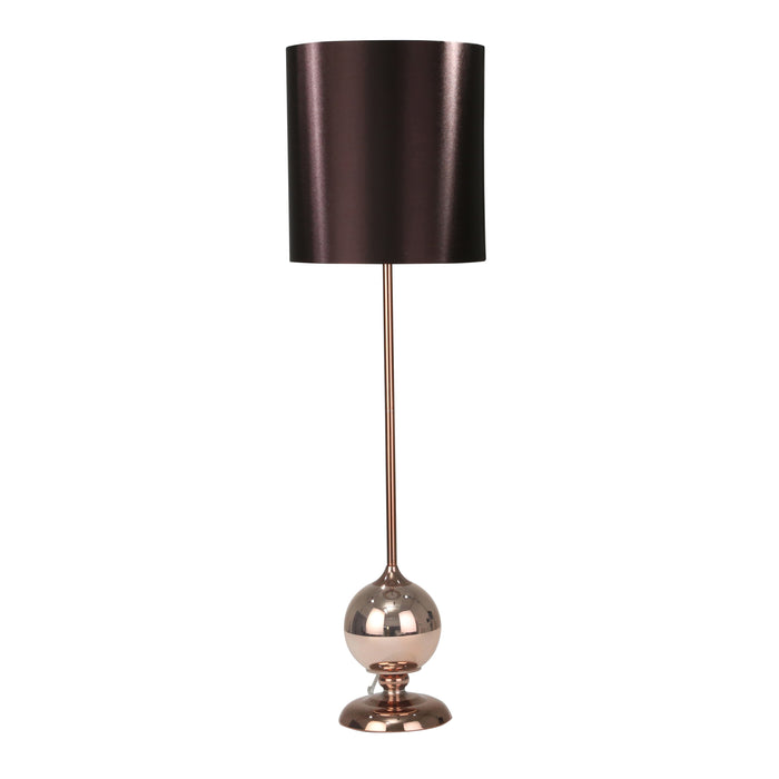 Glass Ball 49" Floor Lamp, Copper