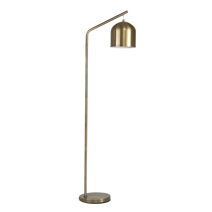 Metal 59" Large Dome Floor Lamp, Gold