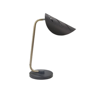 Metal 20" Wrap Shade Table Lamp, Gold/Black - ReeceFurniture.com
