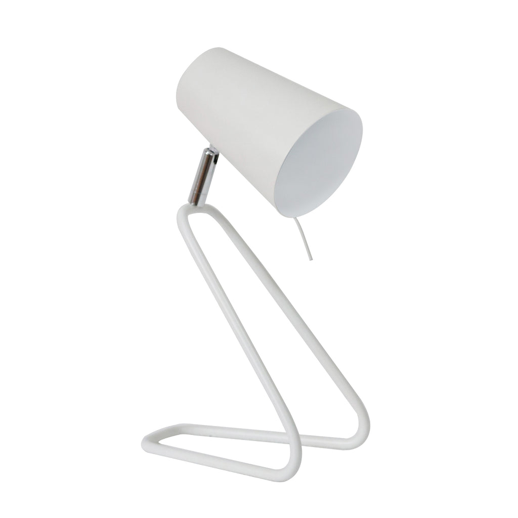 Metal 12" Kneeling Table Lamp,Ivory - ReeceFurniture.com