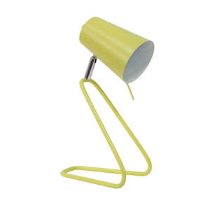 Metal 12" Kneeling Table Lamp,Yellow - ReeceFurniture.com