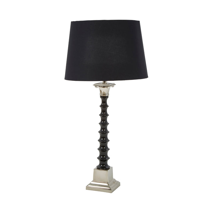 Aluminum 24" Pillar Table Lamp, Silver