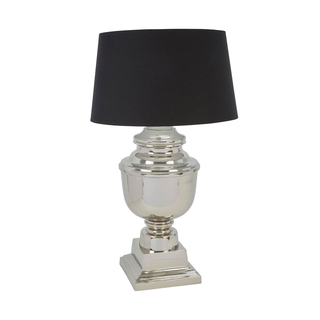 Aluminum 31" Table Lamp, Silver - ReeceFurniture.com