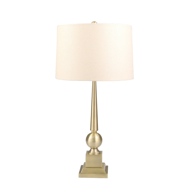 Metal 32" Table Lamp, Antiquebrass