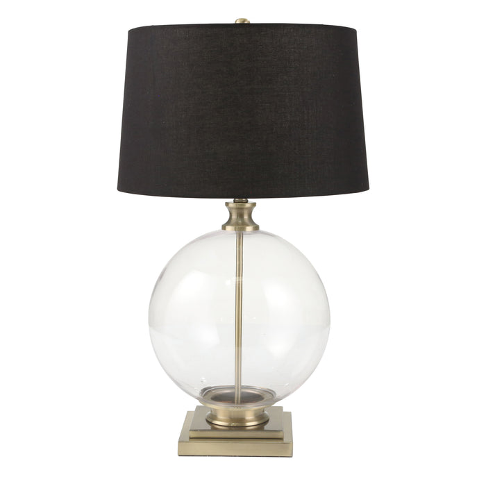 Glass 31" Globe Table Lamp, Clear