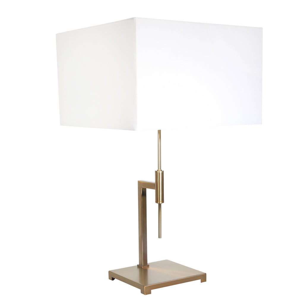 Metal  29" Abstract Table Lamp, Gold - ReeceFurniture.com