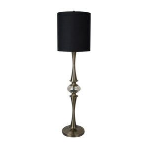 Metal 63" Floor Lamp With Crystal Orb, Bronze - ReeceFurniture.com