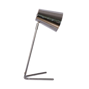Metal Desk Lamp 19", Silver - ReeceFurniture.com