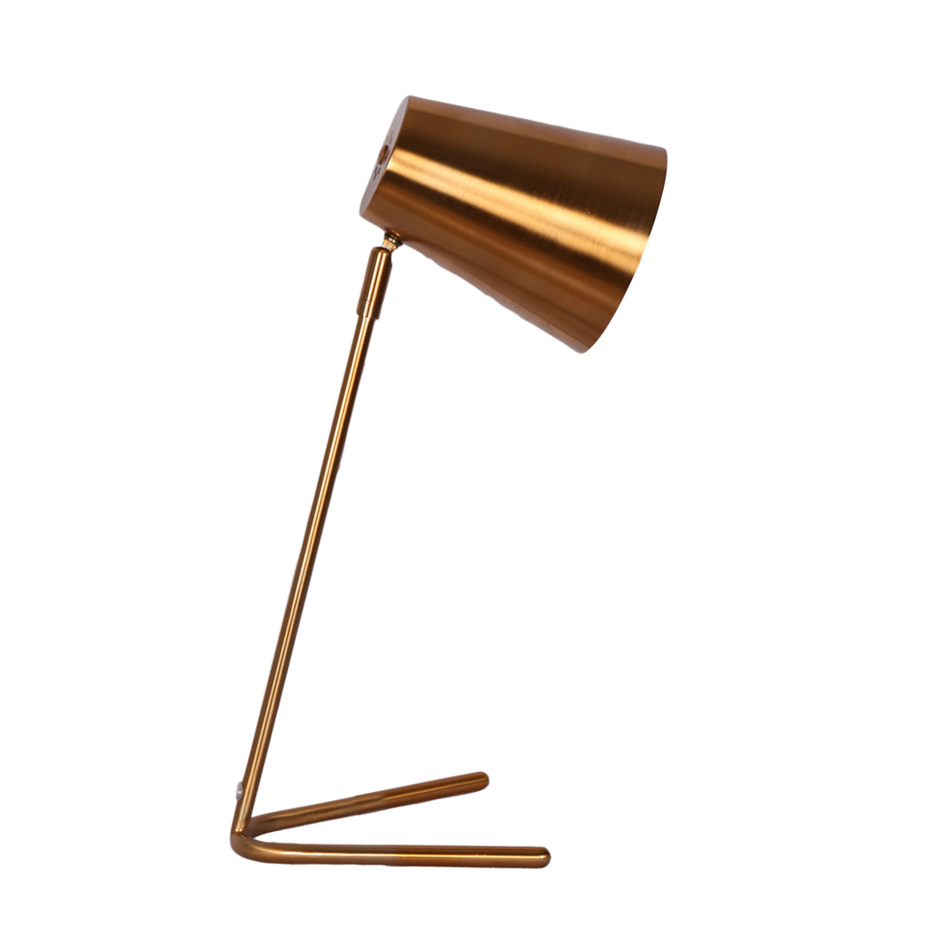 Metal Desk Lamp 19", Antique Brass - ReeceFurniture.com