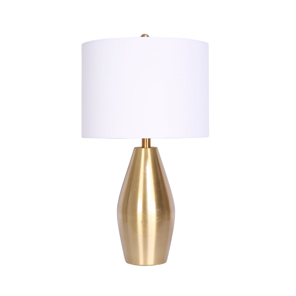 Metal 26" Table Lamp, Gold - ReeceFurniture.com