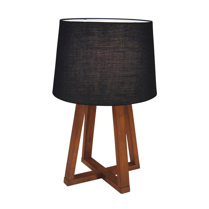 Wood 23" Table Lamp, Brown Kd