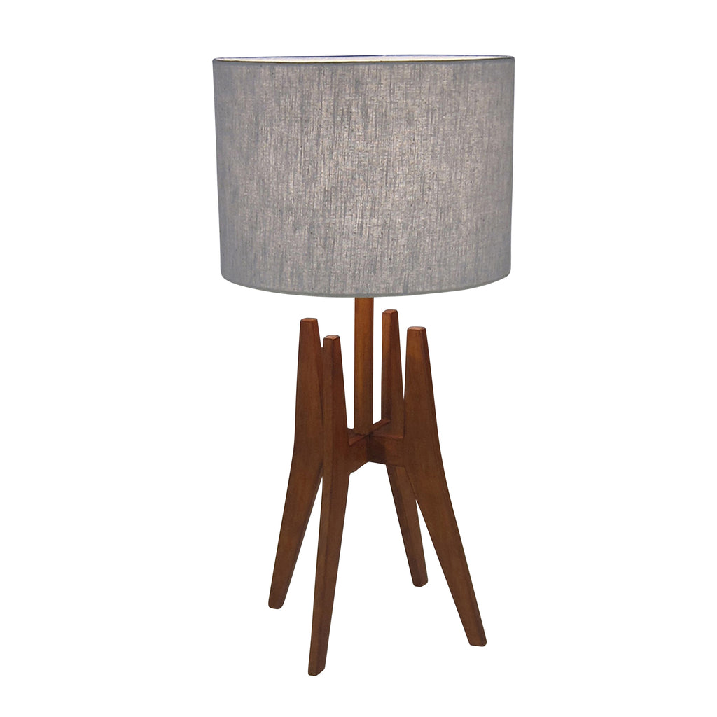 Wood 23" Table Lamp, Brown - ReeceFurniture.com