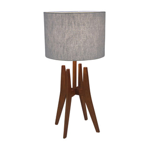 Wood 23" Table Lamp, Brown - ReeceFurniture.com