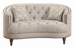 G505641 - Avonlea Sloped Arm Upholstered Living Room - Trim Grey - ReeceFurniture.com