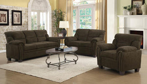 G506571 - Clementine Upholstered Chenille Living Room - Brown - ReeceFurniture.com