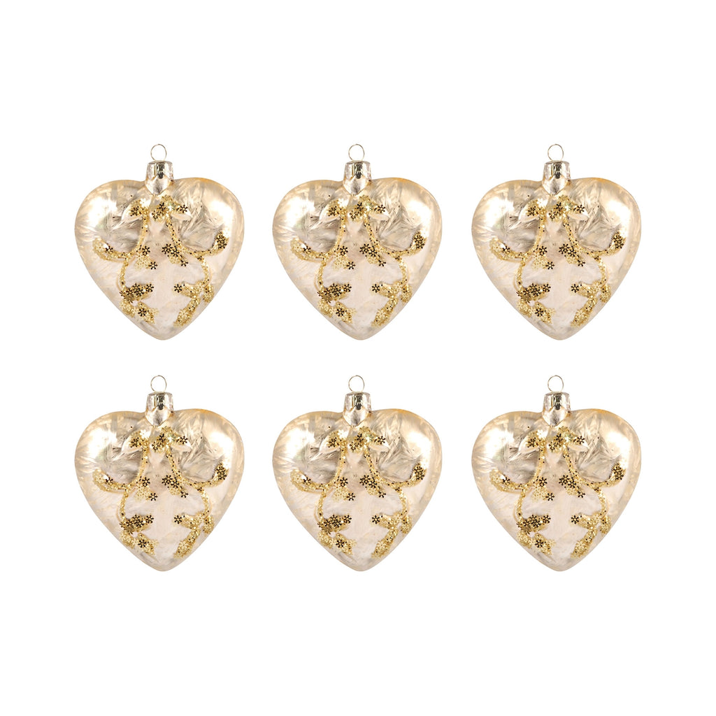 519567 - Heart Ornament Gold - ReeceFurniture.com