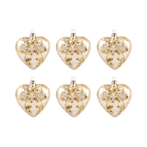 519567 - Heart Ornament Gold - ReeceFurniture.com