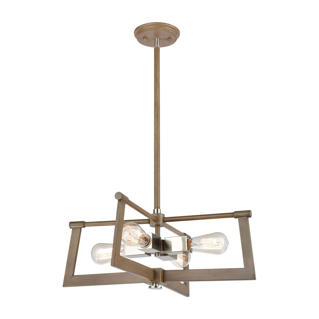 Axis - Pendant - Light Wood, Satin Nickel, Satin Nickel - ReeceFurniture.com