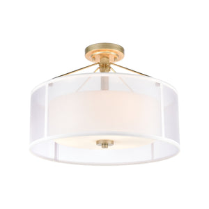 Diffusion - Semi Flush Mount - Aged Silver - ReeceFurniture.com