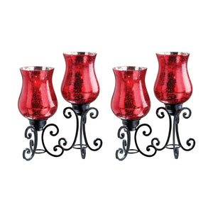 578700 - Canterbury Pillar Holders (2 Sets of 2) - ReeceFurniture.com