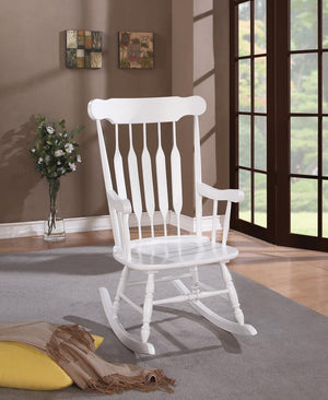 G600174 - Windsor Back Rocking Chair - White - ReeceFurniture.com