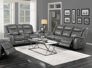 G650354 - Conrad Upholstered MOTION Collection - Grey - ReeceFurniture.com