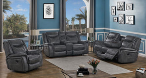 G650354 - Conrad Upholstered MOTION Collection - Grey - ReeceFurniture.com