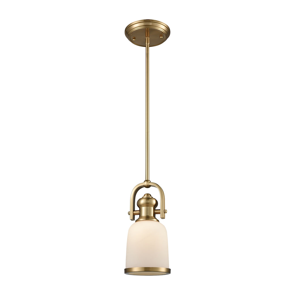 Brooksdale - Mini Pendant - Satin Brass - ReeceFurniture.com