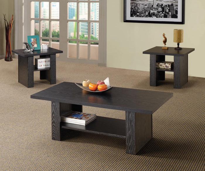 G700345 - 3-Piece Occasional Table Set - Black Oak
