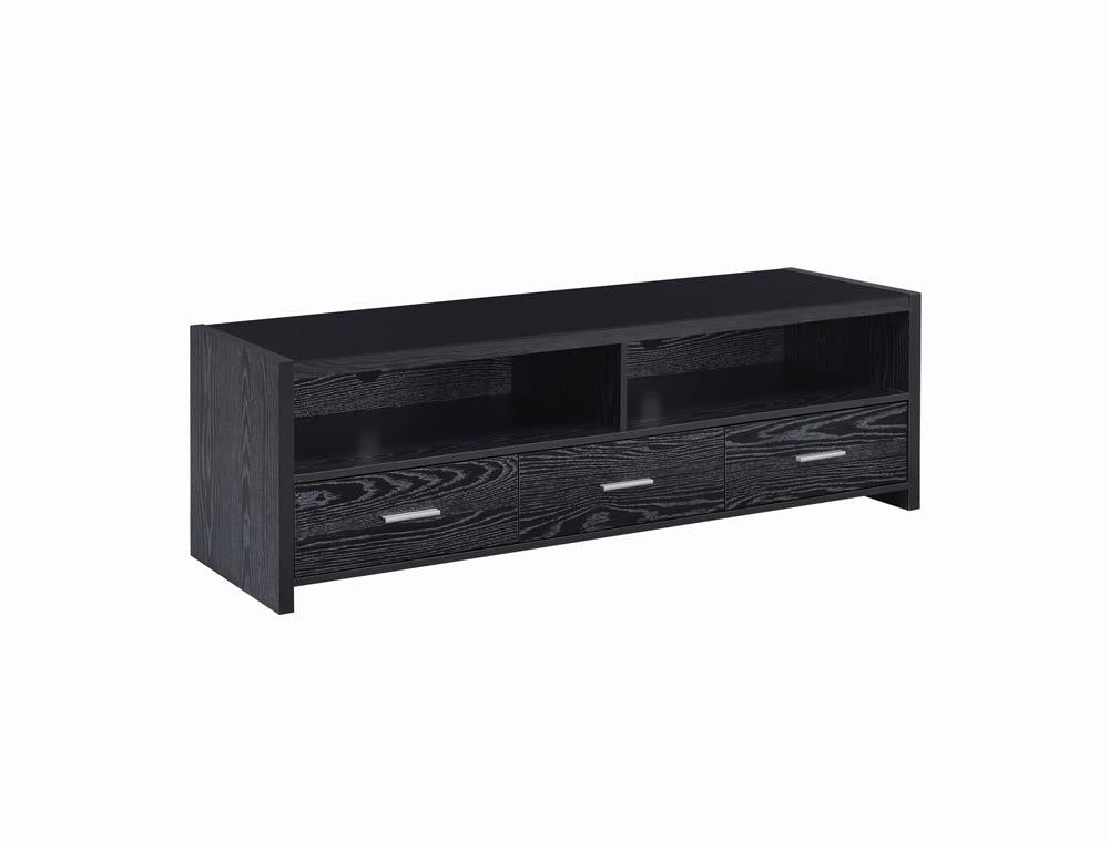 G700645 - 62" 3-Drawer TV Console - Black Oak - ReeceFurniture.com