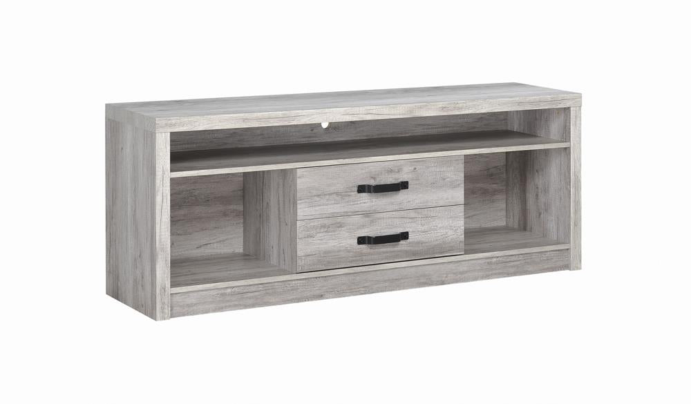 G701024 - 2-Drawer TV Console - Grey Driftwood - ReeceFurniture.com