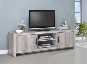 G701025 - 2-Door TV Console - Grey Driftwood - ReeceFurniture.com