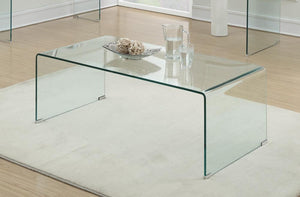G705328 - Clear Glass Occasional Table - Clear - ReeceFurniture.com