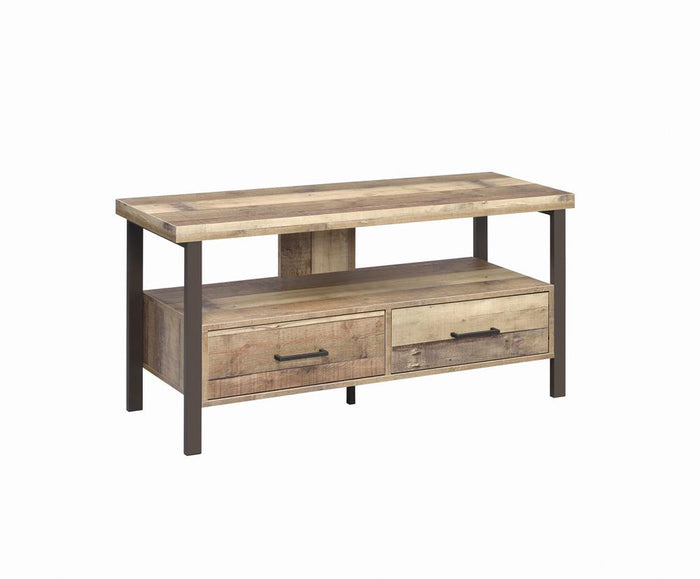 G721881 - 2 or 3-Drawer TV Console - Weathered Pine