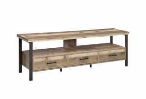 G721881 - 2 or 3-Drawer TV Console - Weathered Pine - ReeceFurniture.com