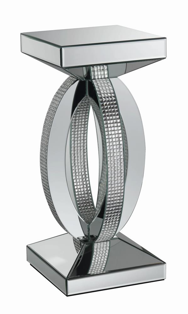 G722517 - Avonlea Square End Table With Lower Shelf - Clear Mirror - ReeceFurniture.com