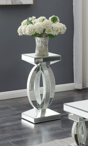 G722517 - Avonlea Square End Table With Lower Shelf - Clear Mirror - ReeceFurniture.com