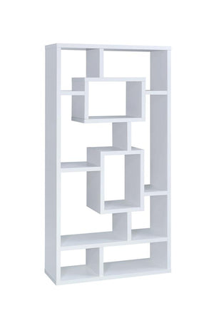 G800157 - Cabianca 10-Shelf Bookcase White - ReeceFurniture.com