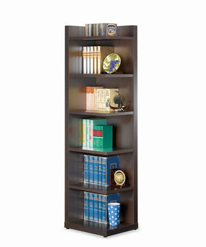 G800270 - 6-Tier Corner Bookcase - Cappuccino - ReeceFurniture.com