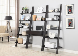 G801373 - Colella 2-Shelf Writing Ladder Desk - Cappuccino - ReeceFurniture.com
