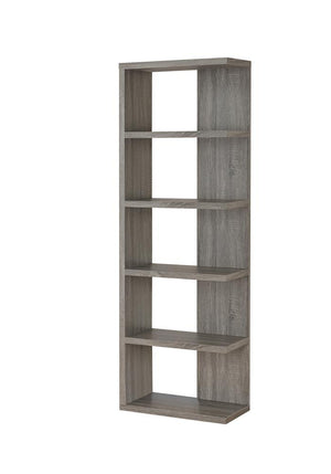 G800552 - 5-Tier Bookcase - Weathered Grey - ReeceFurniture.com