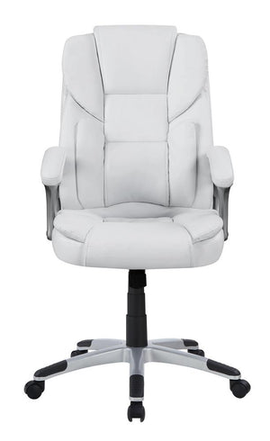 G801140 - Adjustable Height Office Chair - White And Silver - ReeceFurniture.com