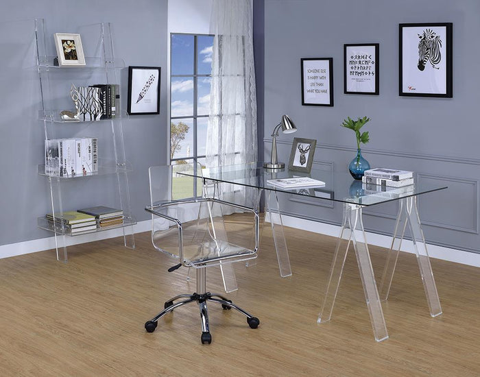 G801436 - Amaturo Home Office - Clear And Chrome